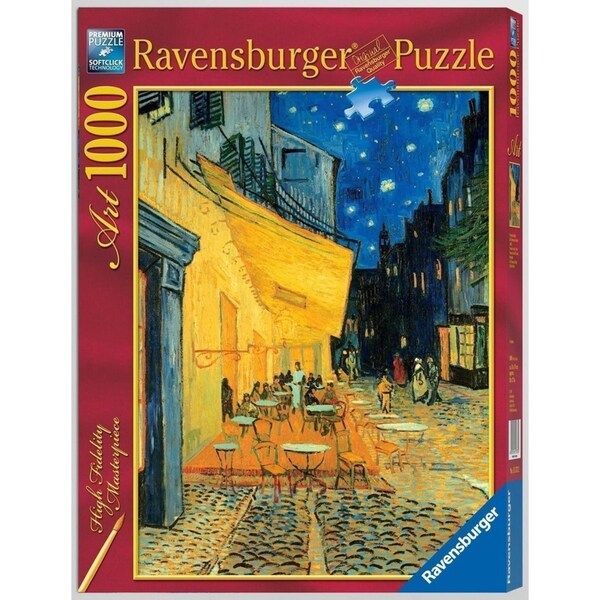 1000pc Ravensburger Van Gogh Cafe At Night Family Jigsaw Puzzle Game 70x50cm