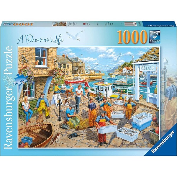 1000pc Ravensburger Fisherman's Life Family Jigsaw Puzzle Game/Toy 70x50cm