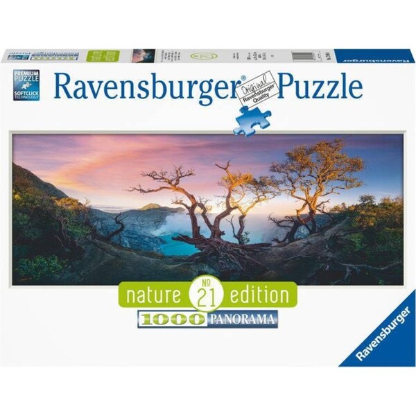 1000pc Ravensburger Acid Lake At Mount Ijen Java Family Jigsaw Puzzle 70x50cm