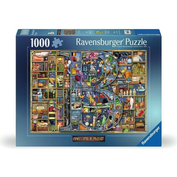 1000pc Ravensburger Awesome Alphabet B Family Jigsaw Puzzle Game/Toy 70x50cm