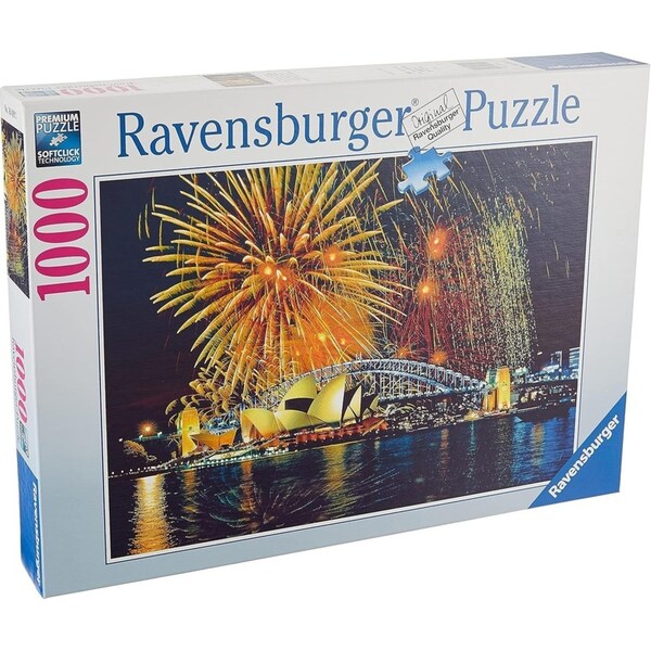 1000pc Ravensburger Fireworks Over Sydney Australia Family Jigsaw Puzzle Game