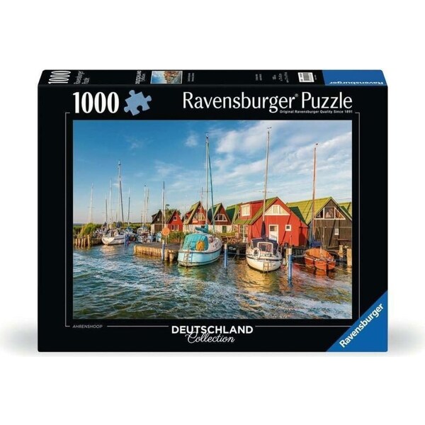 1000pc Ravensburger Colourful Harbourside Germany Family Jigsaw Puzzle Game