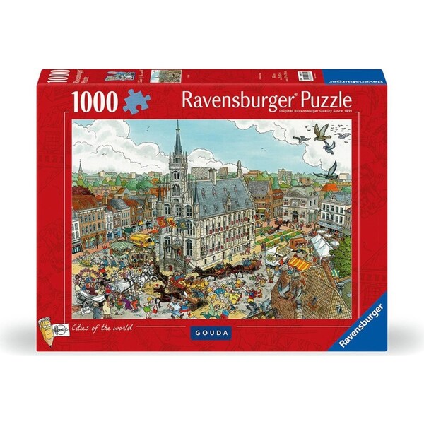 1000pc Ravensburger Gouda Family/Teens Floor Jigsaw Puzzle Game/Toy 70x50cm