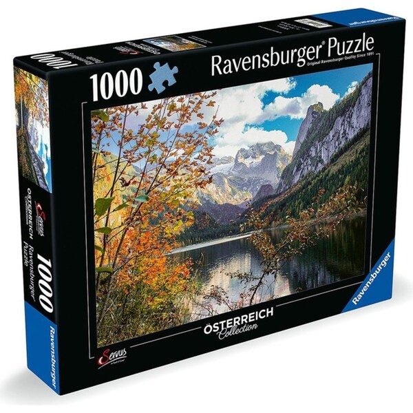 1000pc Ravensburger Lake Gosau With Dachtstein Family Jigsaw Puzzle 70x50cm