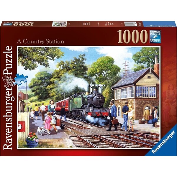1000pc Ravensburger A Country Station Family Jigsaw Puzzle Game/Toy 70x50cm