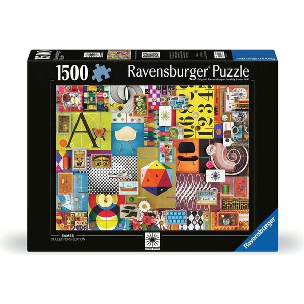 1500pc Ravensburger Eames House Of Cards Family Jigsaw Puzzle Game 80x60cm
