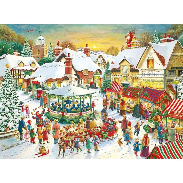 2x500pc Ravensburger Christmas Collection No1 Family Jigsaw Puzzle 49x36cm
