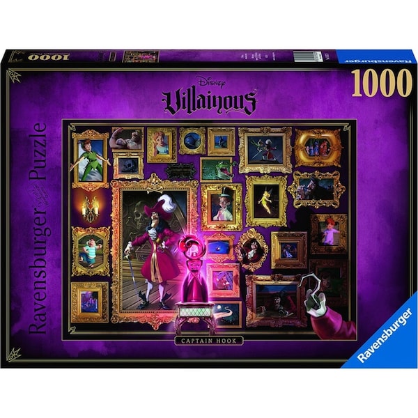 1000pc Ravensburger Villainous Captain Hook Family Jigsaw Puzzle Game 70x50cm