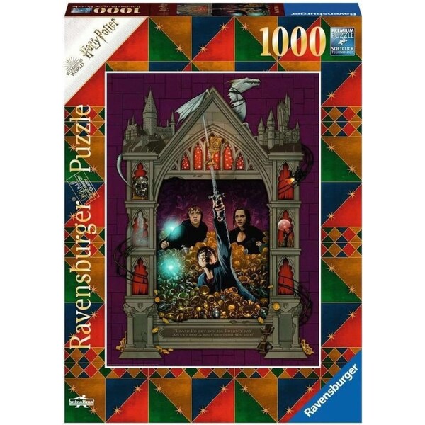 1000pc Ravensburger Harry Potter Deathly Hallows Part 2 Family Jigsaw Puzzle