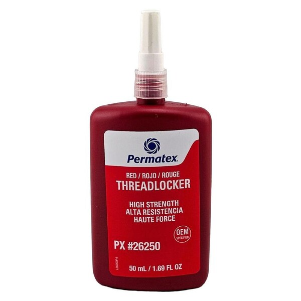Permatex 50mL Permanent-Strength Red Thread Locker Thread Sealant - 26250