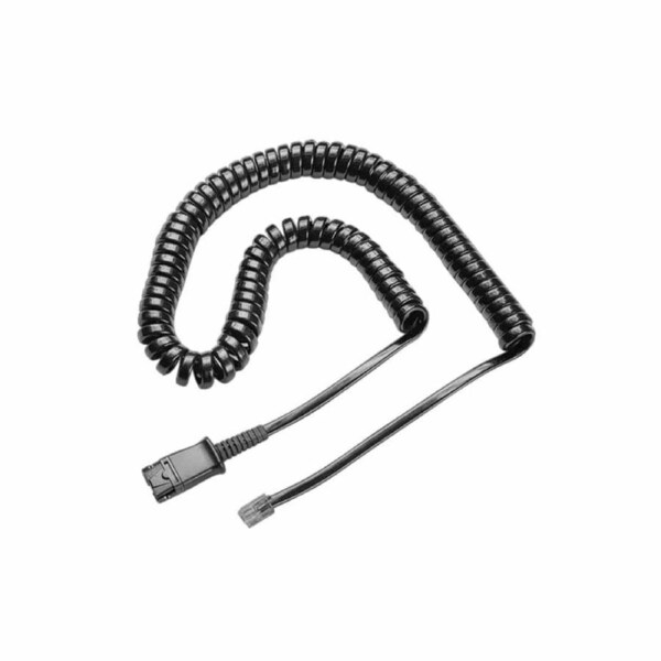 HP Poly Cable, Coil, Qd To Male Modular Plug M12/M22, Vista U10