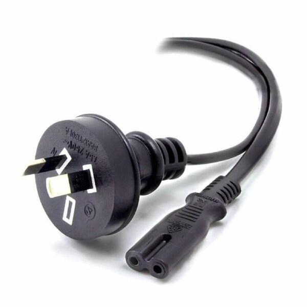 Alogic 5m Aus 2 Pin Mains Plug to IEC C7Male Female Power Cables - MF-AUS2PC7-05