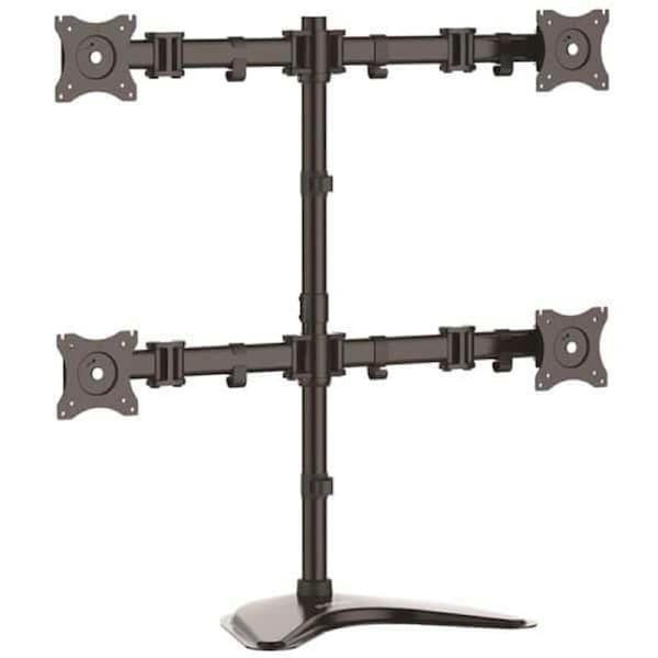 StarTech ARMBARQUAD monitor mount / stand 68,6 cm (27") Black Desk