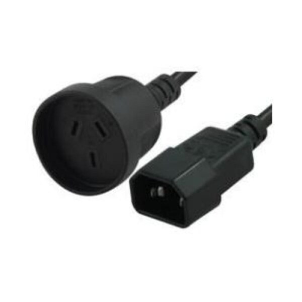Comsol 1.5m IEC C14 to Aus 3 Pin Mains PlugMale Female Power Cables - IEC-3F-1.5