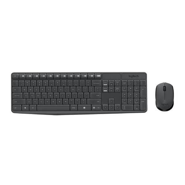 Logitech MK235 keyboard Mouse included RF Wireless English Grey