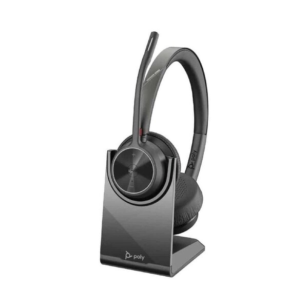 HP POLY Voyager 4320 Microsoft Teams Certified Bluetooth Wireless Headset +BT700 dongle +Charging Stand