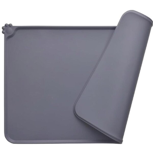 All Fur You Silicone Pet Feeding Mat Grey