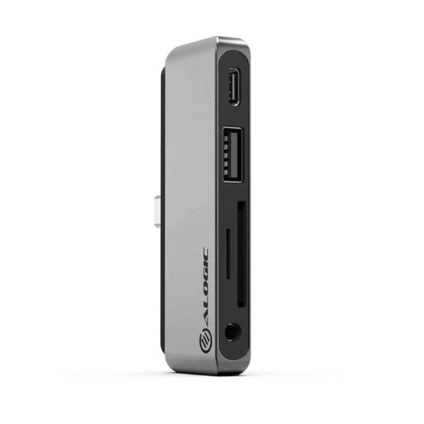ALOGIC 5-in-1 USB-C Anchor Card Reader Hub-USB-A, Card Reader, USB-C (PD 60W), 3.5mm Audio Jack