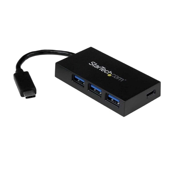 StarTech HB30C3A1CFB interface hub USB 3.2 Gen 1 (3.1 Gen 1) Type-C 5000 Mbit/s Black