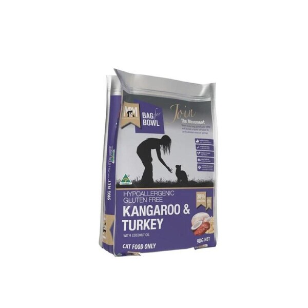 Meals For Meows Kangaroo And Turkey Dry Cat Food 9kg