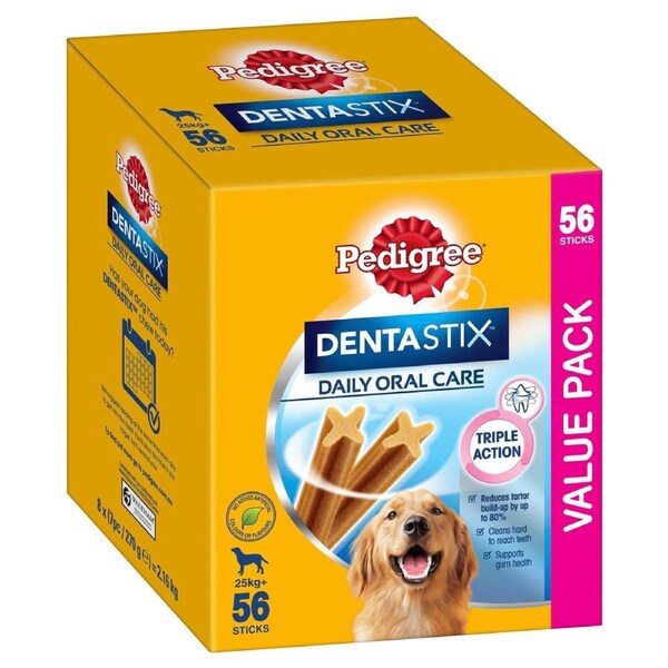 Pedigree Dentastix Large Breed Dog Treat 56 Pack