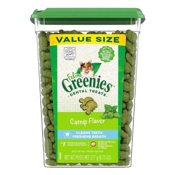 Greenies Catnip Cat Treat Tub 277g