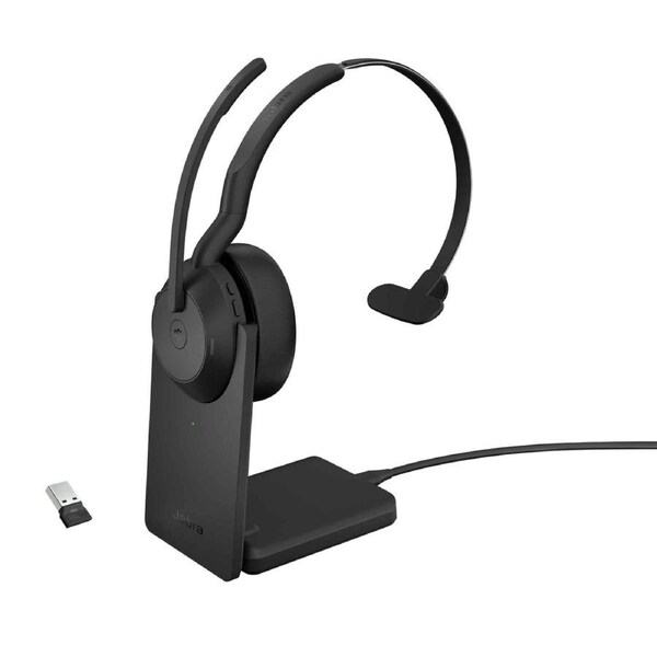 Jabra 25599-899-989 Evolve2 55 Link380A MS Mono Bluetooth Charging stand Black