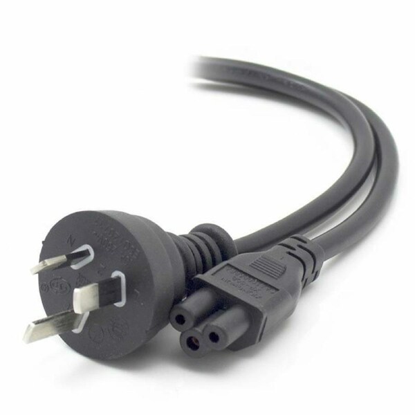 Alogic 3m Aus 3 Pin Mains Plug to IEC C5Male Female Power Cables - MF-AUS3PC5-03
