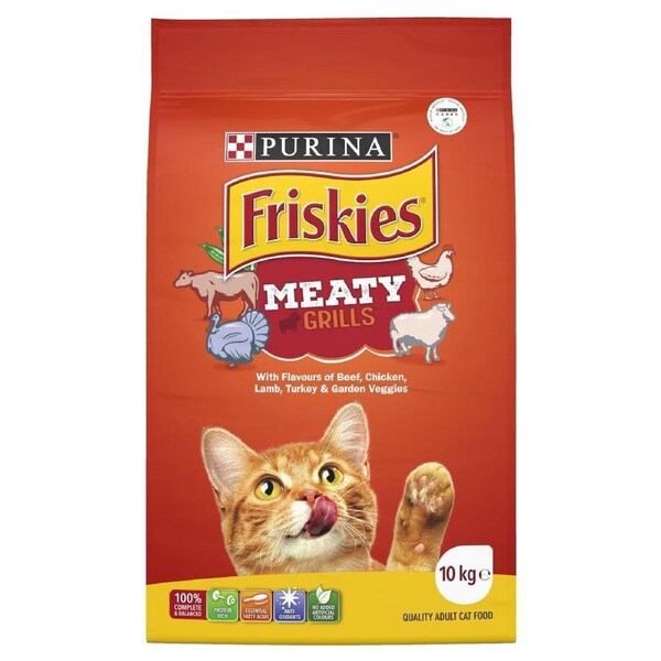 Purina Friskies Meaty Grills Cat Food 10kg