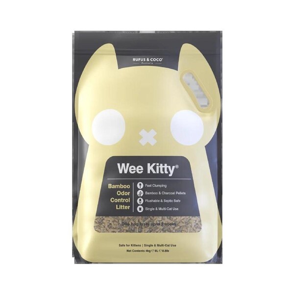 Rufus & Coco Wee Kitty Clumping Bamboo Cat Litter 4kg