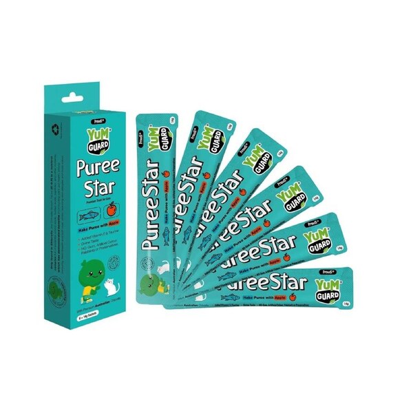 Yumguard Puree Star Hake With Apple Cat Treats 6X14g