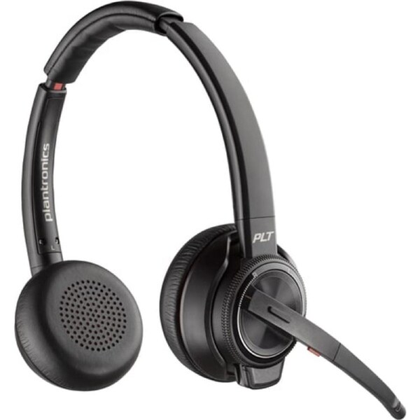 HP POLY Savi 8220 Stereo UC DECT Wireless Headset +D200 USB-A Dongle