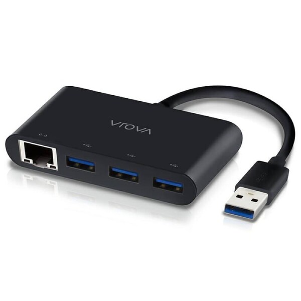 Alogic USB 3.0 Superspeed 3 Port HUB and Gigabit Ethernet Adapter (Driverless / Plug & Play) Hubs - U33HGHEDF