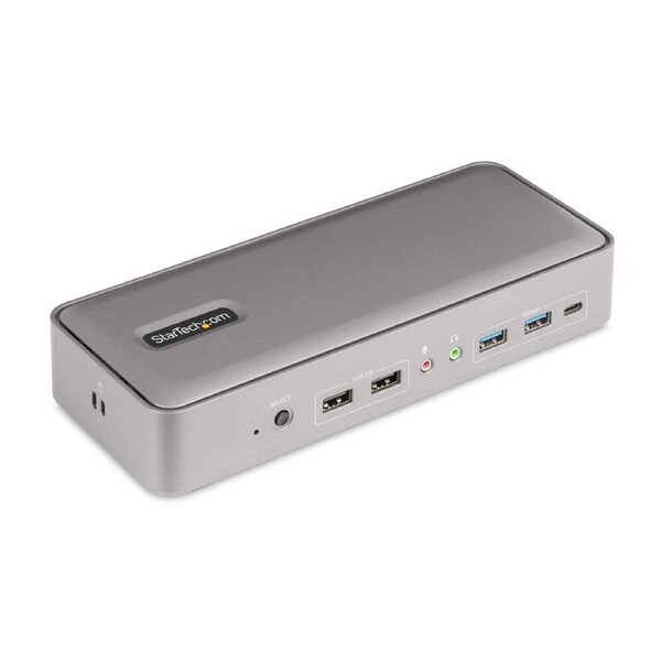 StarTech 129N-USBC-KVM-DOCK laptop dock/port replicator Wired USB 3.2 Gen 2 (3.1 Gen 2) Type-C Silver