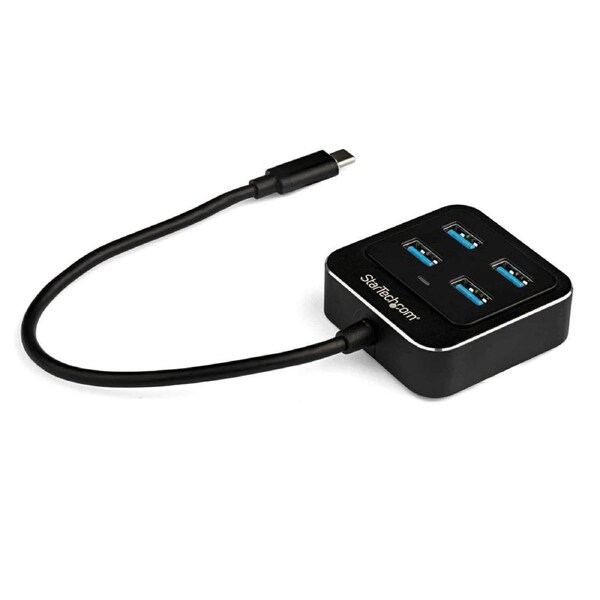 StarTech HB31C4AB interface hub USB 3.2 Gen 2 (3.1 Gen 2) Type-C 10000 Mbit/s Black
