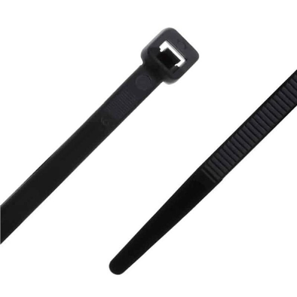 Alogic Nylon Cable Tie Black (UV Rated) 200mm X 4.8mm (Bag of 100) Management Accessories - NC248BLK