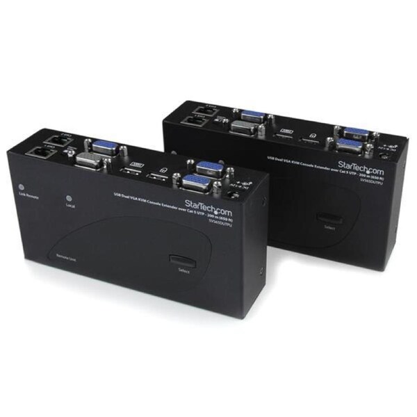 StarTech USB Dual VGA over Cat5 KVM - 650 ft / 200m