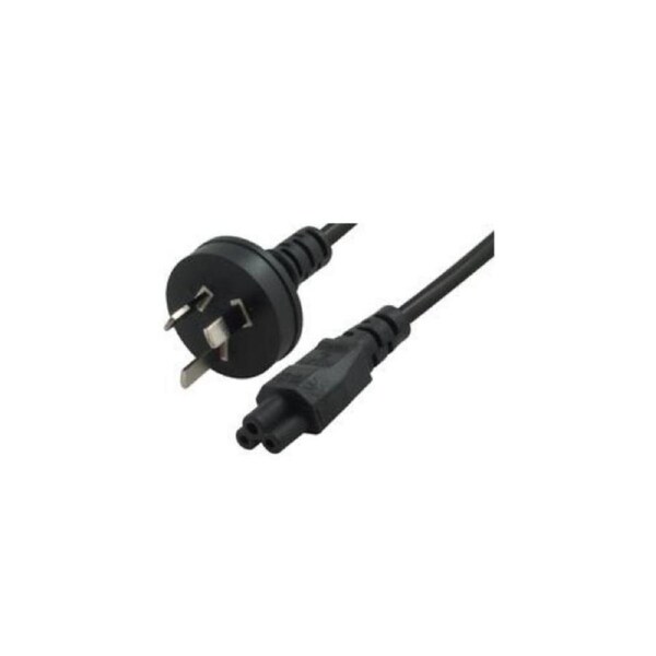 Comsol 2mtr Power Cable 3pin AUS(M)C5(F)Clover Leaf Cables - IEC-C5-02