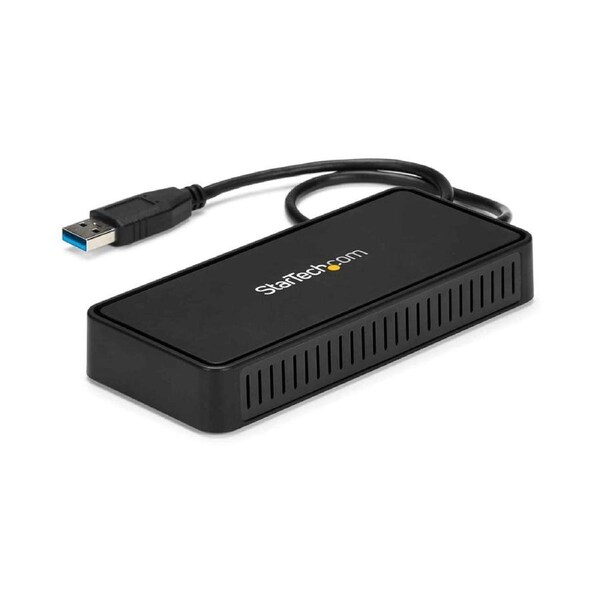 StarTech USBA2DPGB laptop dock/port replicator Wired USB 3.2 Gen 1 (3.1 Gen 1) Type-A Black