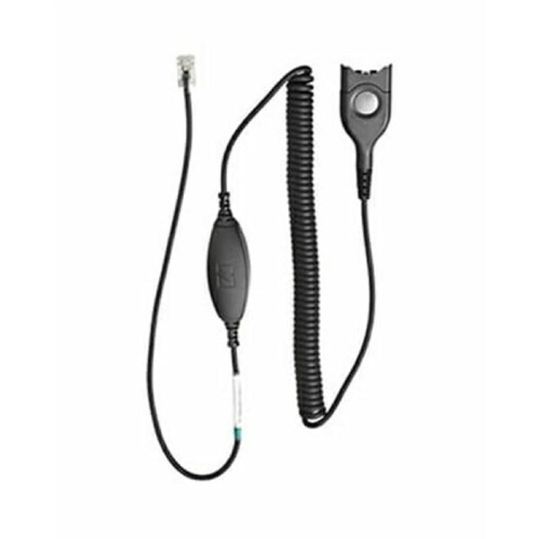 EPOS - SENNHEISER Bottom cable: Easy Disconnect to modular plug - coiled cable to be used with Avaya 1600/9600 series telephones (CAVA31)