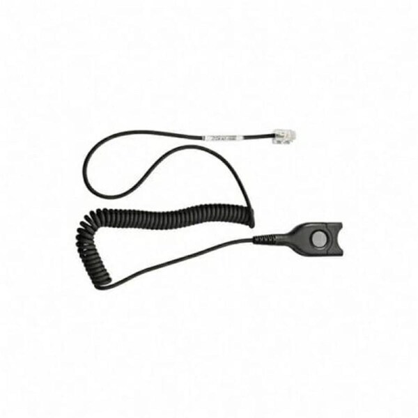 EPOS - SENNHEISER CSTD 08 Bottom cable: EasyDisconnect to Modular Plug - Coiled cable
