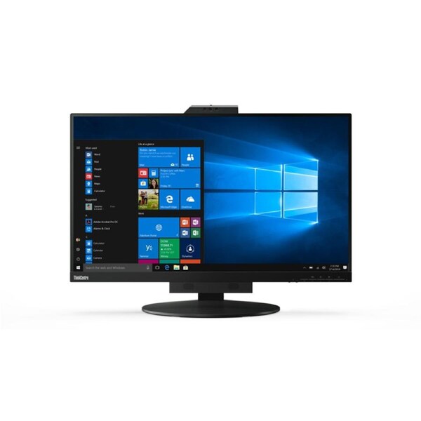 LENOVO ThinkCentre Tiny-in-One G4 27" 60Hz QHD Monitor 2560x1440 16:9 14ms Height Adjust Tilt Swivel Pivot HDMI DP USB3.1 Webcam Mic VESA 3YR WTY