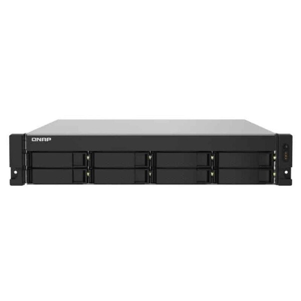 QNAP TS-832PXU-RP-4G 8-Bay 2U rackmount NAS Cortex-A57 quad-core 1.7GHz CPU, 4GB DDR4 UDIMM RAM (max 16GB), SATA 6Gb/s, redundant PSU,3y wty (no RAIL incl)