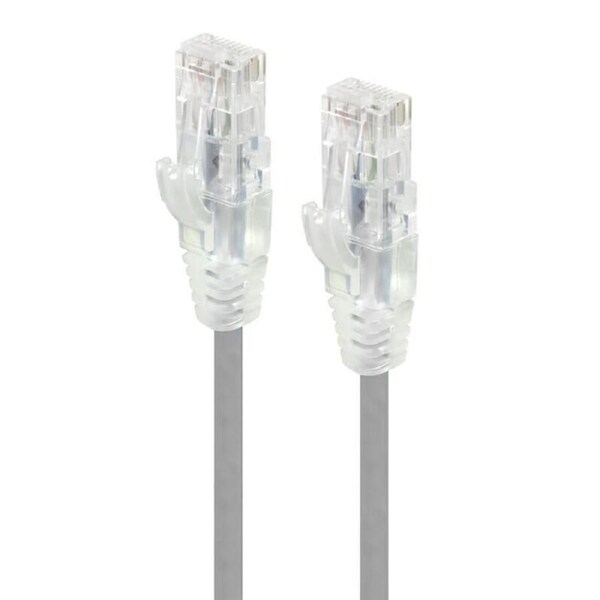 Alogic 0.50m Grey Ultra Slim Cat6 Network Cable UTP 28awgSeries Alpha Patch Cables - C6S-0.50GRY