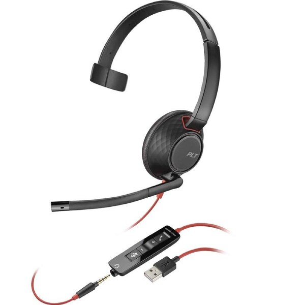 HP POLY Blackwire 5210 Monaural USB-A Wired Headset