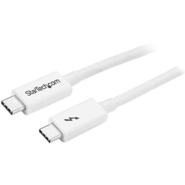 StarTech TBLT3MM1MW Thunderbolt cable 1m 20 Gbit/s White