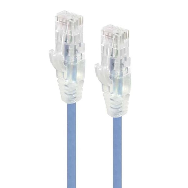 Alogic 2m Blue Ultra Slim Cat6 Network Cable UTP 28awgSeries Alpha Patch Cables - C6S-02BLU