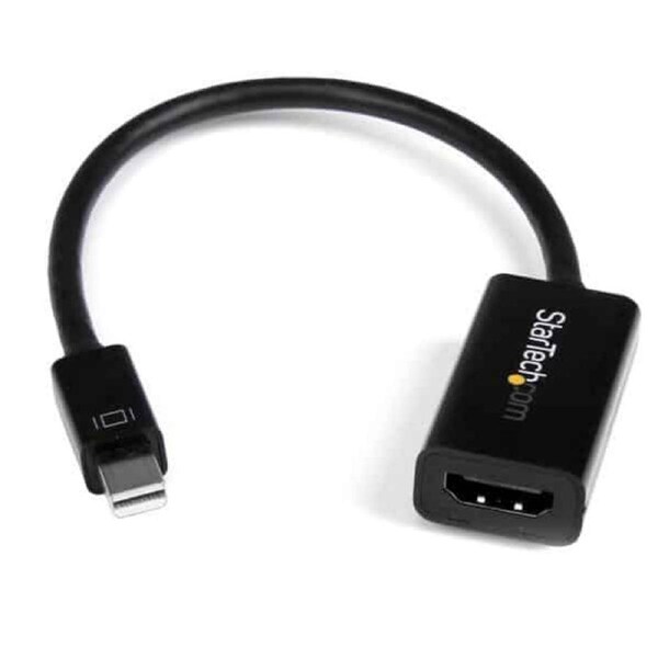 StarTech MDP2HD4KS Mini DisplayPort to HDMI Adapter - Active mDP to HDMI Video Converter - 4K 30Hz - Mini DP or Thunderbolt 1/2 Mac/PC to HDMI Monitor/TV/Display