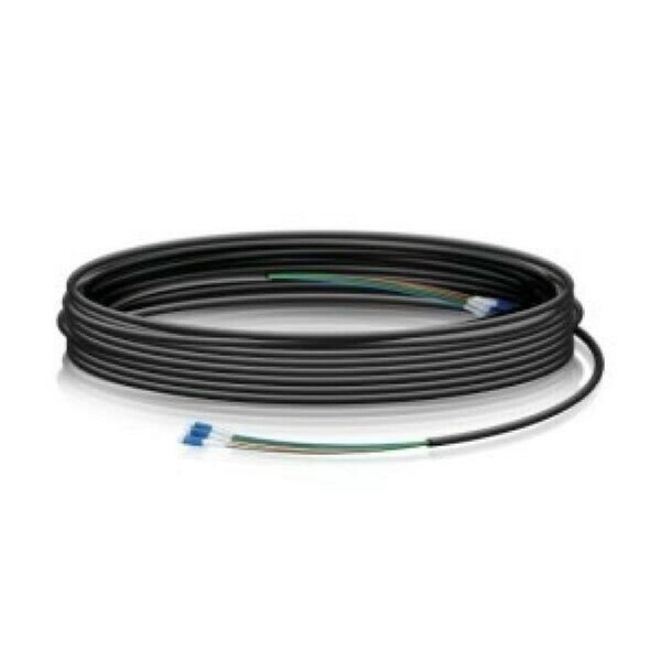 Ubiquiti Single Mode LC-LC Fiber Cable - 90m (300ft), Outdoor-Rated Jacket w/ Ripcord, Integrated Weatherproof Tape