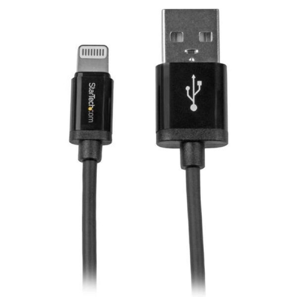 StarTech 1m (3 ft.) USB to - iPhone / iPad / iPod Charger Cable - High Speed Charging Lightning to USB Cable - Apple MFi Certified - Black